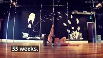 Une future maman enceinte de 9 mois fait du pole dance et choque les internautes