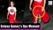 Selena Gomez Suffers An Almost Wardrobe Malfunction