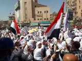 مسيرة طالبات تطوف شوارع كفر الشيخ لحث المواطنين على المشاركة بانتخابات الرئاسة