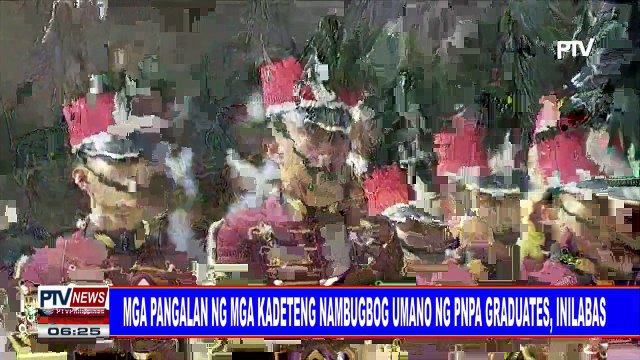 #PTVNEWS: Mga pangalan ng mga kadeteng nambugbog umano ng PNPA graduates, inilabas