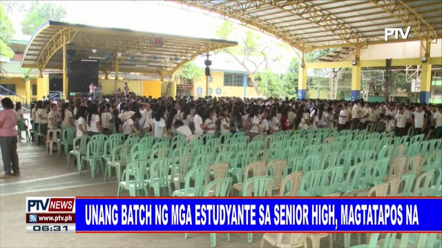 #PTVNEWS: Unang batch ng mga estudyante sa Senior High, magtatapos na
