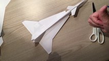 paper airplane how to make a Tupolev TU-144