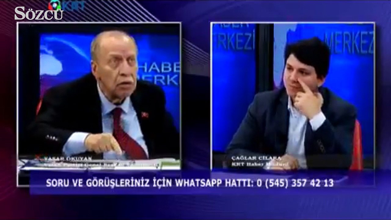 Yaşar Okuyan Ergenekon savcısına canlı yayında öpücük gönderdi