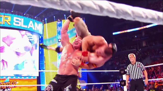 Brock Lesnar addresses his Night of Champions rematch against John Cena- Raw, Aug. 25, 2014