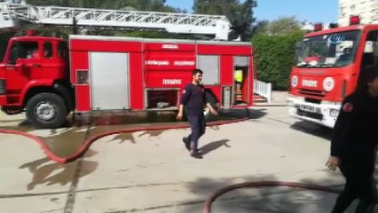 Antalya Atatürk Parkı'nda korkutan  yangın