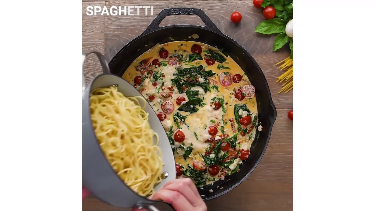 Creamy Tuscan Shrimp Pasta - Easy Pasta Recipes for Beginners