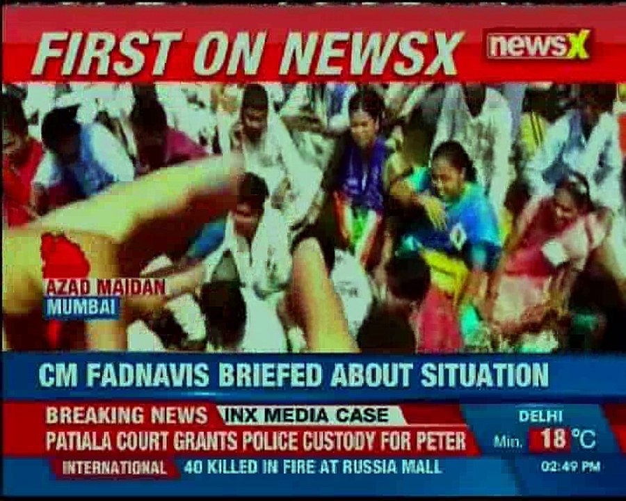 Mumbai's Azad Maidan: Protesters led by Prakash ambedkar have gathered to protest