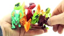 Learn Counting Mutant Hybrid Lego Dinosaurs - Learn to count to 8 Dino Mutant Toys - T-Rex Hybrid