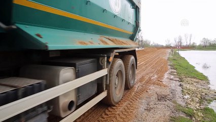 Taşkın suları köye yaklaşınca önlemler artırıldı - EDİRNE