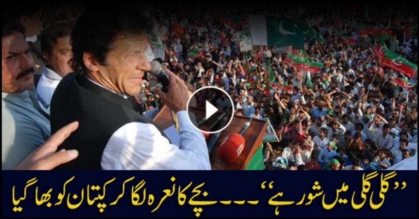 Child impresses Imran Khan with slogans