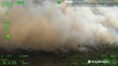 Aerial footage shows Florida brush fire that caused evacuation