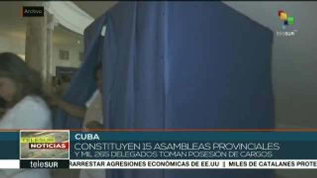 Conforman cubanos las 15 asambleas provinciales del poder popular
