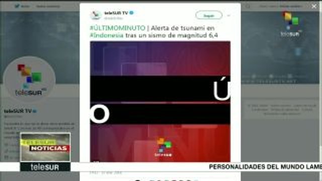 Alerta de tsunami en Indonesia por sismo de 6.4 grados Richter