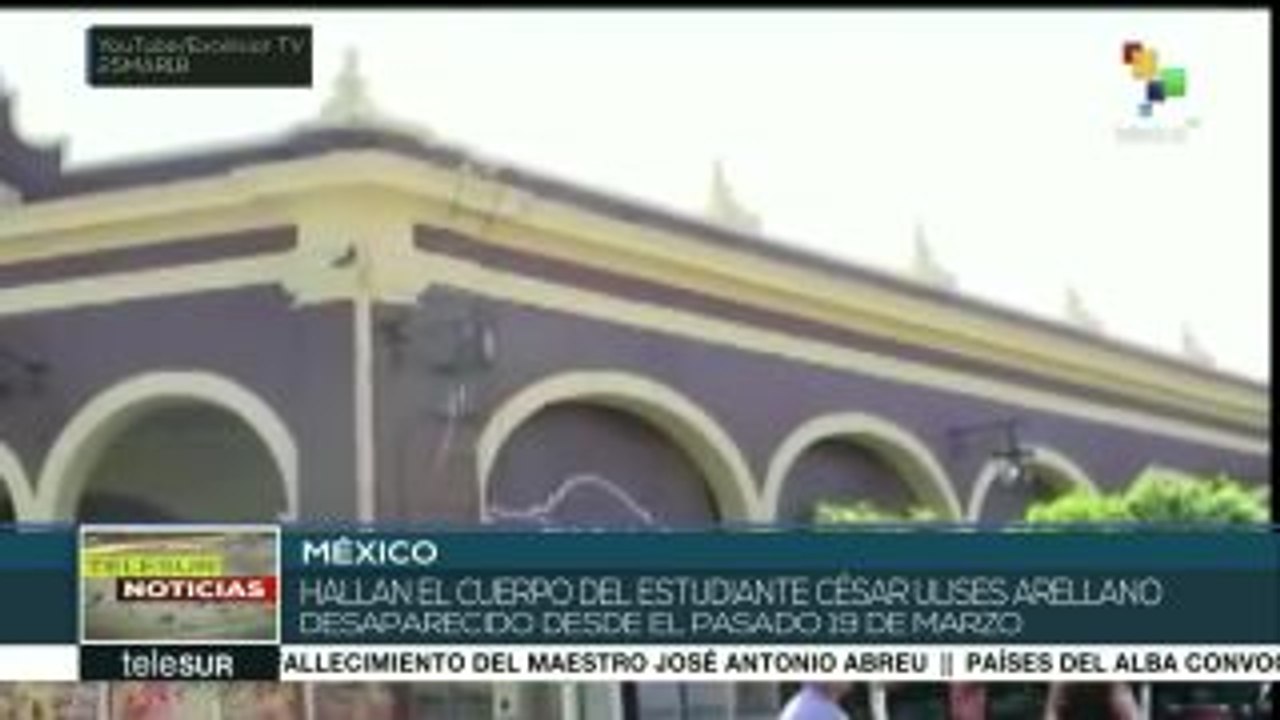 México: Hallan cuerpo del estudiante César Ulises Arellano