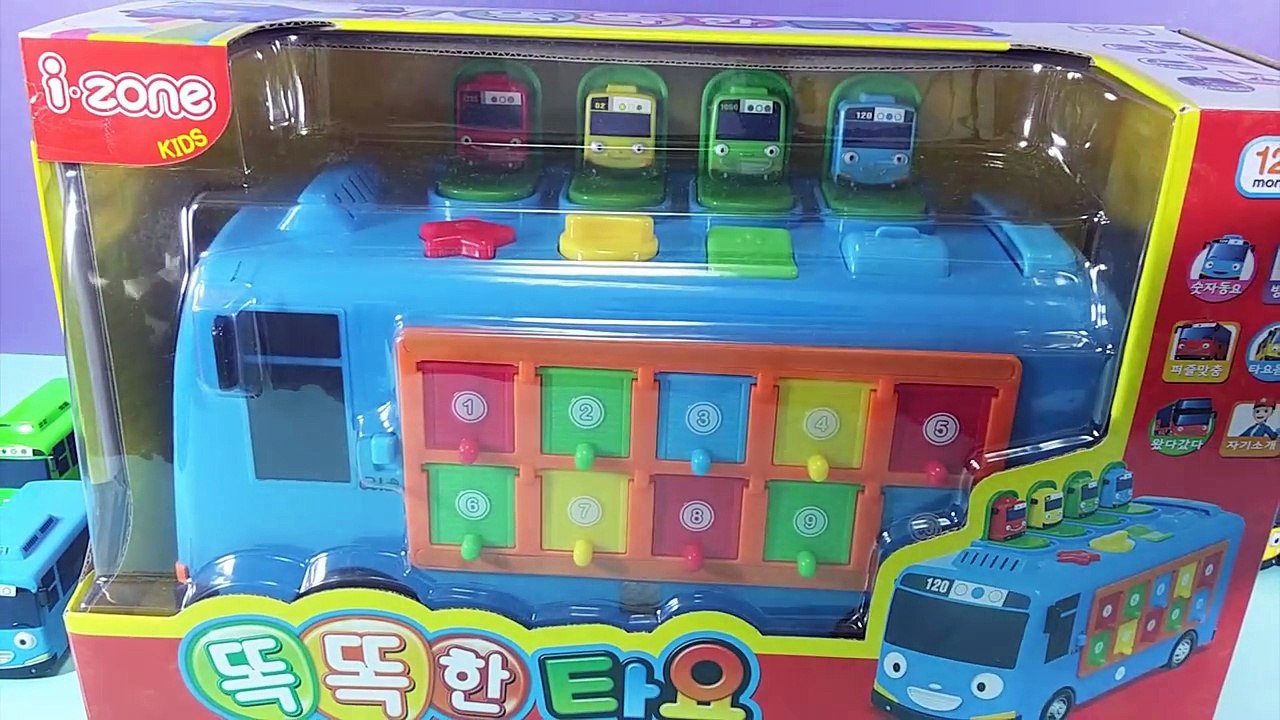 똑똑한 타요 의 재미있는 숫자놀이 미니 타요 5종 장난감 smart mini tayo bus 5 kinds numbers game Tayo Числа игра Получить в