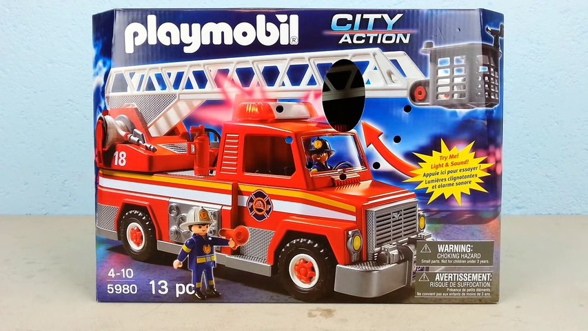 Playmobil Amerikanisches Feuerwehrauto 5980 auspacken seratus1 unboxing –  Видео Dailymotion