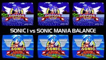 Sonic the Hedgehog vs Sonic Mania KEEPING BALANCE