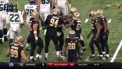 2016 - Nathan Stupar comes up with leaping interception of Russell Wilson