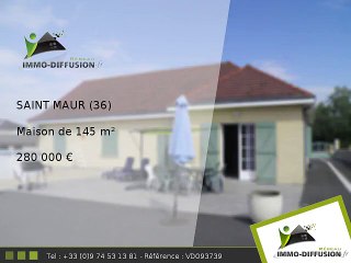 Maison A vendre Saint maur 145m2 + Terrain 1827m2