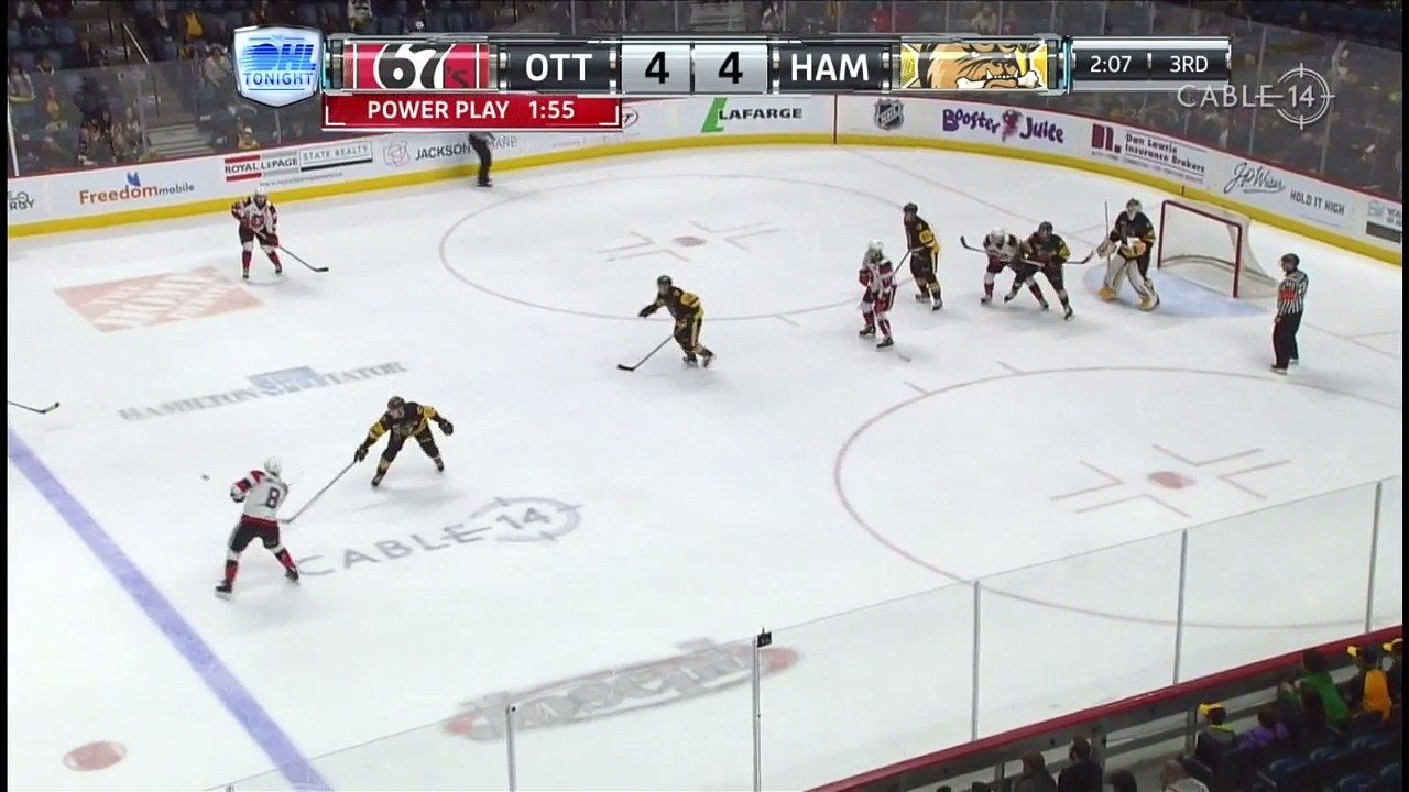 OHL Ottawa 67's - Sam Bitten scores game-winning goal