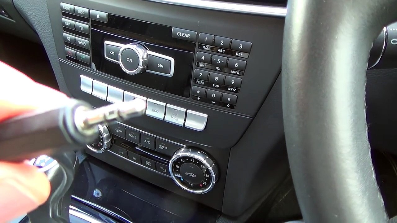 How To connect an Apple iPod, iPhone to your Aux jack on a MERCEDES BENZ C CLASS