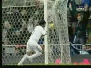 but de raul real madrid vs  santander