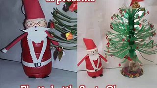 How to make Santa Claus with plastic bottle /Christmas decoration /PLASTIC BOTTLE AND FOAM SANTA