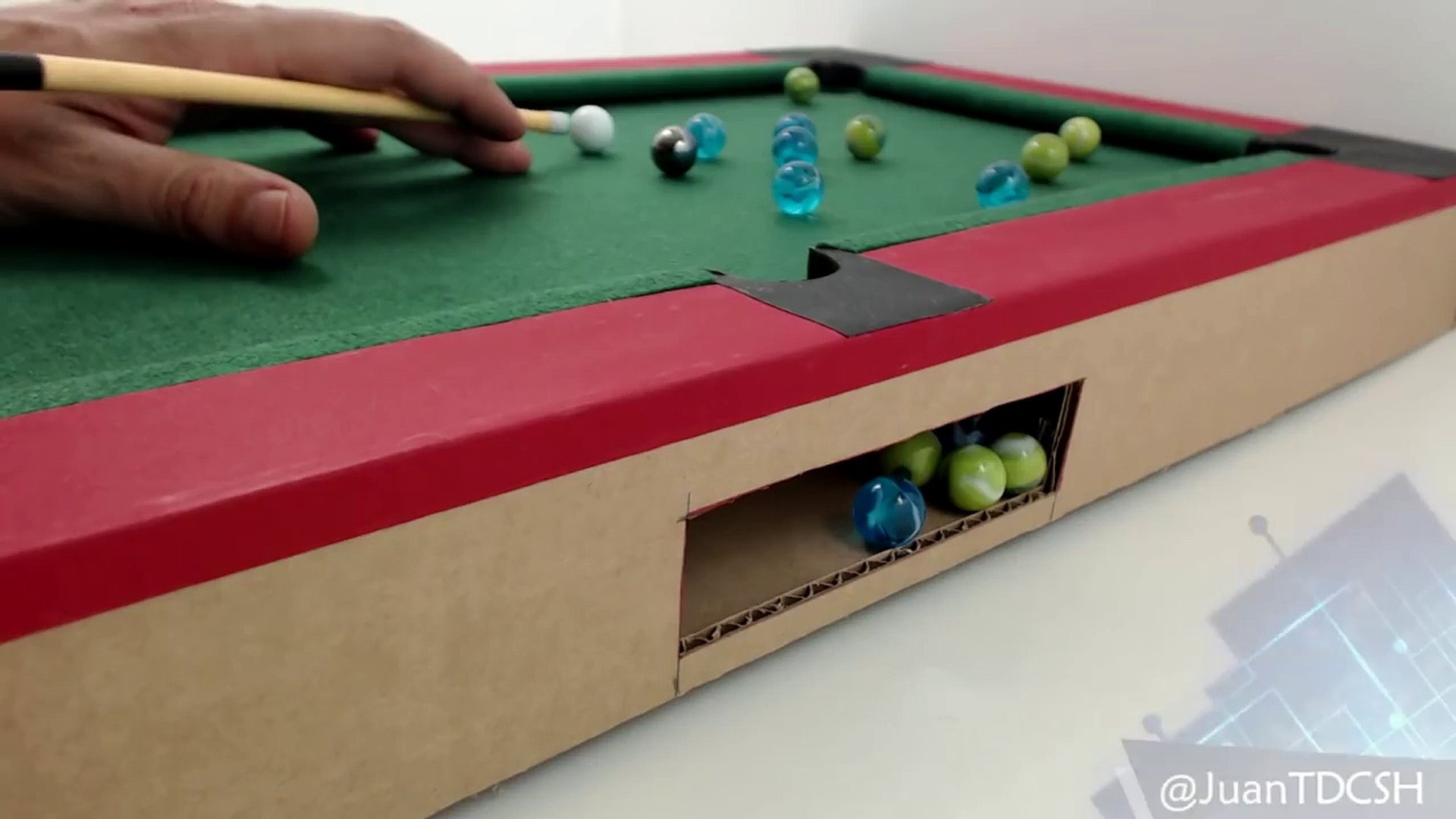 MINI POOL o BILLAR AMERICANO - Increíble juguete casero - Vidéo Dailymotion