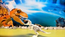 Dinosaurs Lego Toys Jurassic World Fight | 2 Indominus Rex vs Tyrannosaurus Rex