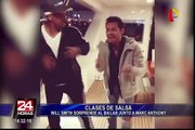 Marc Anthony enseña a bailar salsa a Will Smith