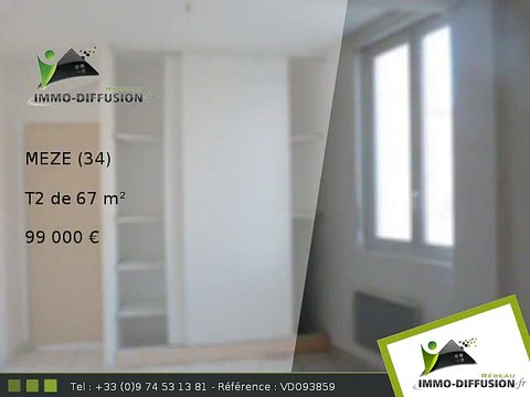 T2 A vendre Meze 67m2 - Centre ville