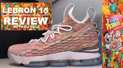 NIKE LEBRON 15 FRUITY PEBBLES CEREAL SNEAKER REVIEW - video Dailymotion