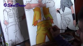 Speed painting Tela Team 7 -Naruto-