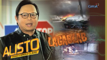 Alisto: Sasakyan na nagliyab, nahuli-cam!