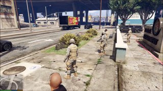 GTA 5 PC ZOMBIE, RIOT & BODY GUARD MOD | Army Trying To Save Los Santos From Blood Hungry Zombies