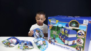 Robocar Poli Headquarter Playsets and Diecast Unboxing | Charlie | Kids WORLD | Amber Roy Helly