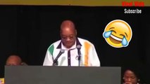 South Africa president Jacob Zuma wanted to say IN THE BEGINNING.In the beninginning-Funny Spoof