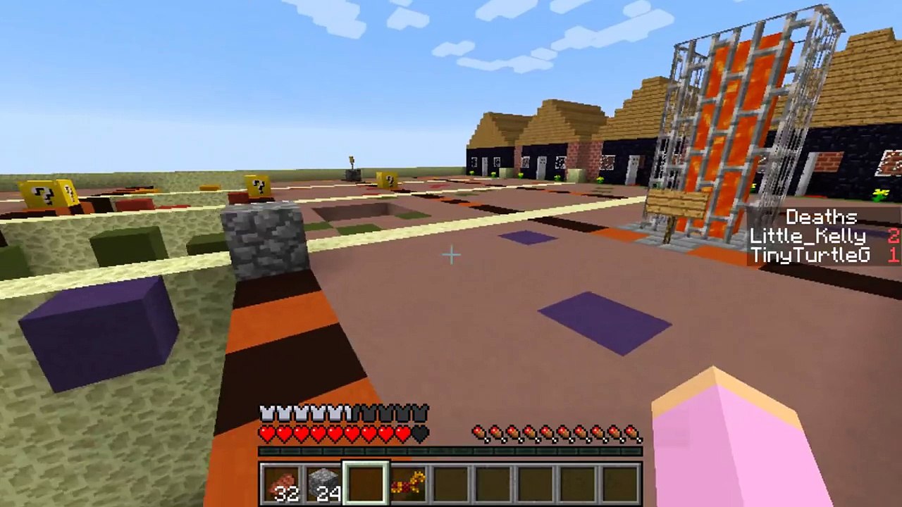 Minecraft Little Kelly : LUCKY BLOCK RACE W/LittleLizardG & TinyTurtleG