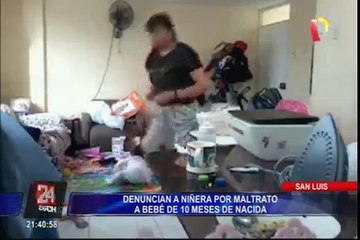 Download Video: Madre denuncia a niñera por maltratos a su bebé