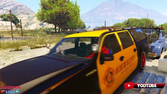 Spiderman SHERIFF, Policeman! Cars KIDS cartoon with hero COP & Nursery Rhymes kids songs + ion