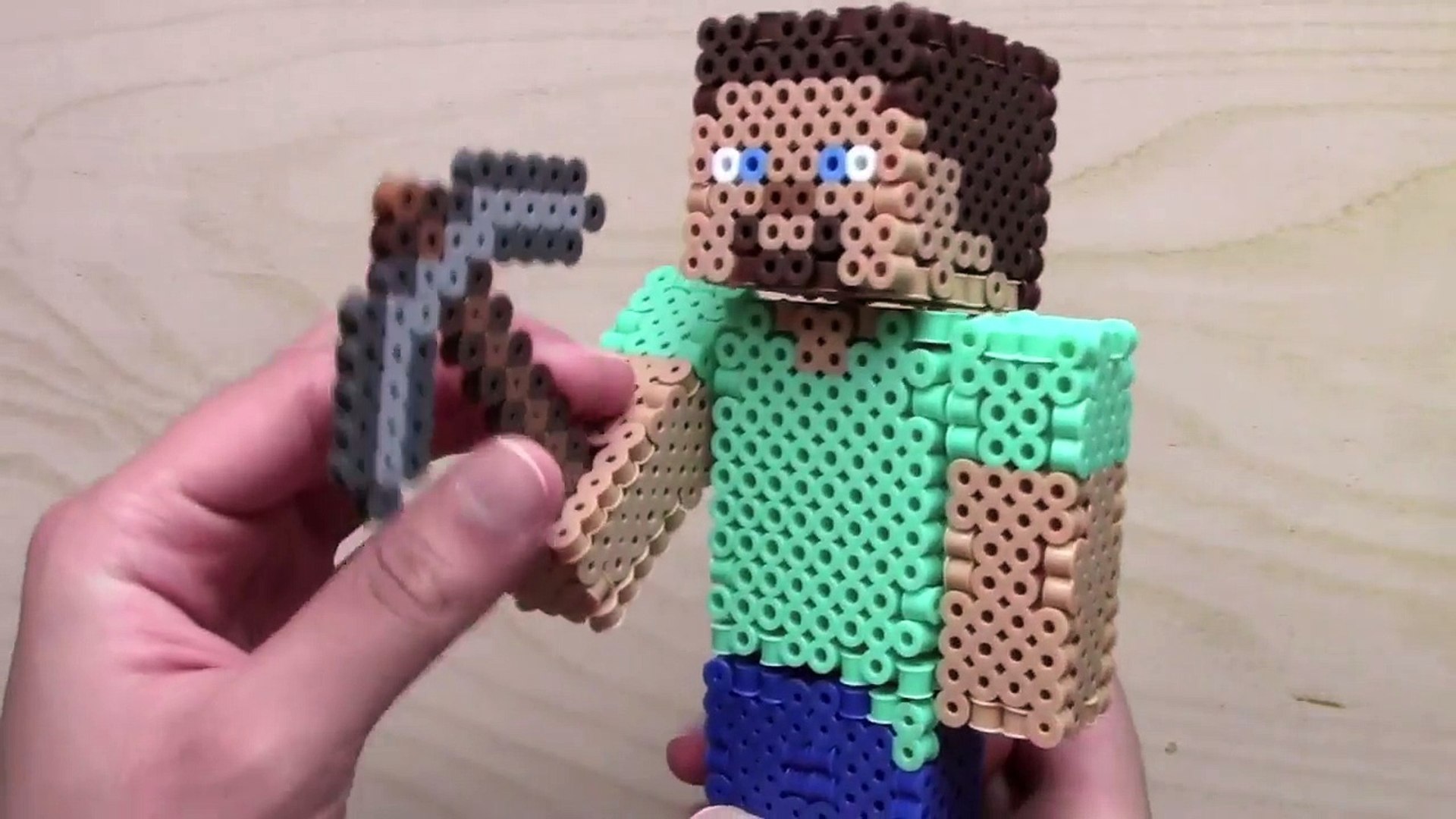 3D Perler Bead Minecraft Steve Figure (FULL TUTORIAL) – Видео Dailymotion