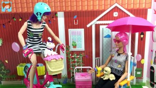 Barbie Bisiklet Ve Şezlong Keyfinde! Yeni Barbie Oyuncak Seti Eşyaları Tanıtımı - Oyuncak Yap
