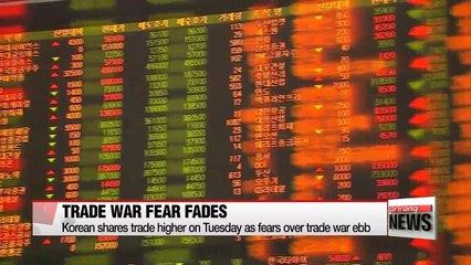Shares in Korea trade higher on Tuesday as fears over trade war ebb