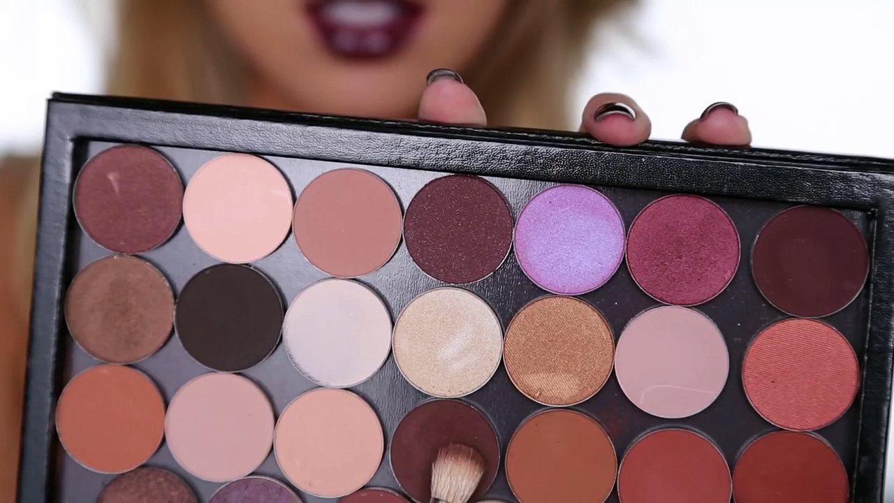 Shimmer Eyes + Bold Fall Lips!