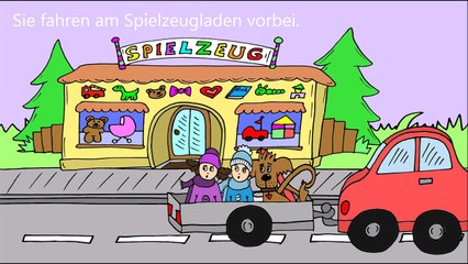 Schnee in der Stadt - eine Geschichte (Deutsch als Fremdsprache für Kinder)