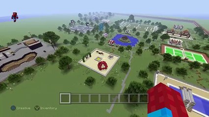 Minecraft Tutorial: How To Make A WORKING Bouncy Castle