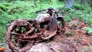 Forgotten Vehicles. Old Abandoned Motorcycles 2017. Best Abandoned Rusty Motorbike