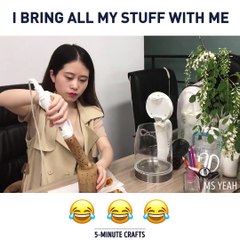 “I bring all my stuff with me.” via Ms Yeah, instagram.com/msyeah, bit.ly/2FOrdDB