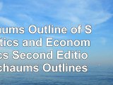 Schaums Outline of Statistics and Econometrics Second Edition Schaums Outlines 9401e11a