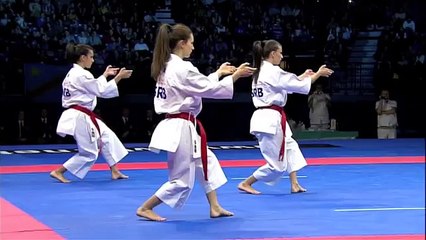 Karate Female Team Kata Bronze Medal - Serbia vs Italy - WKF World Championships Belgrade new (1/2)